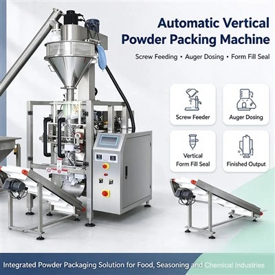 Macchina confezionatrice automatica per farina con servomotore